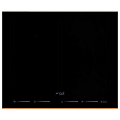 Smeg SIM662WLDR Dolce Stil Novo Induction Hob, Black/Copper Smeg SIM662WLDR Dolce Stil Novo Induction Hob, Black/Copper